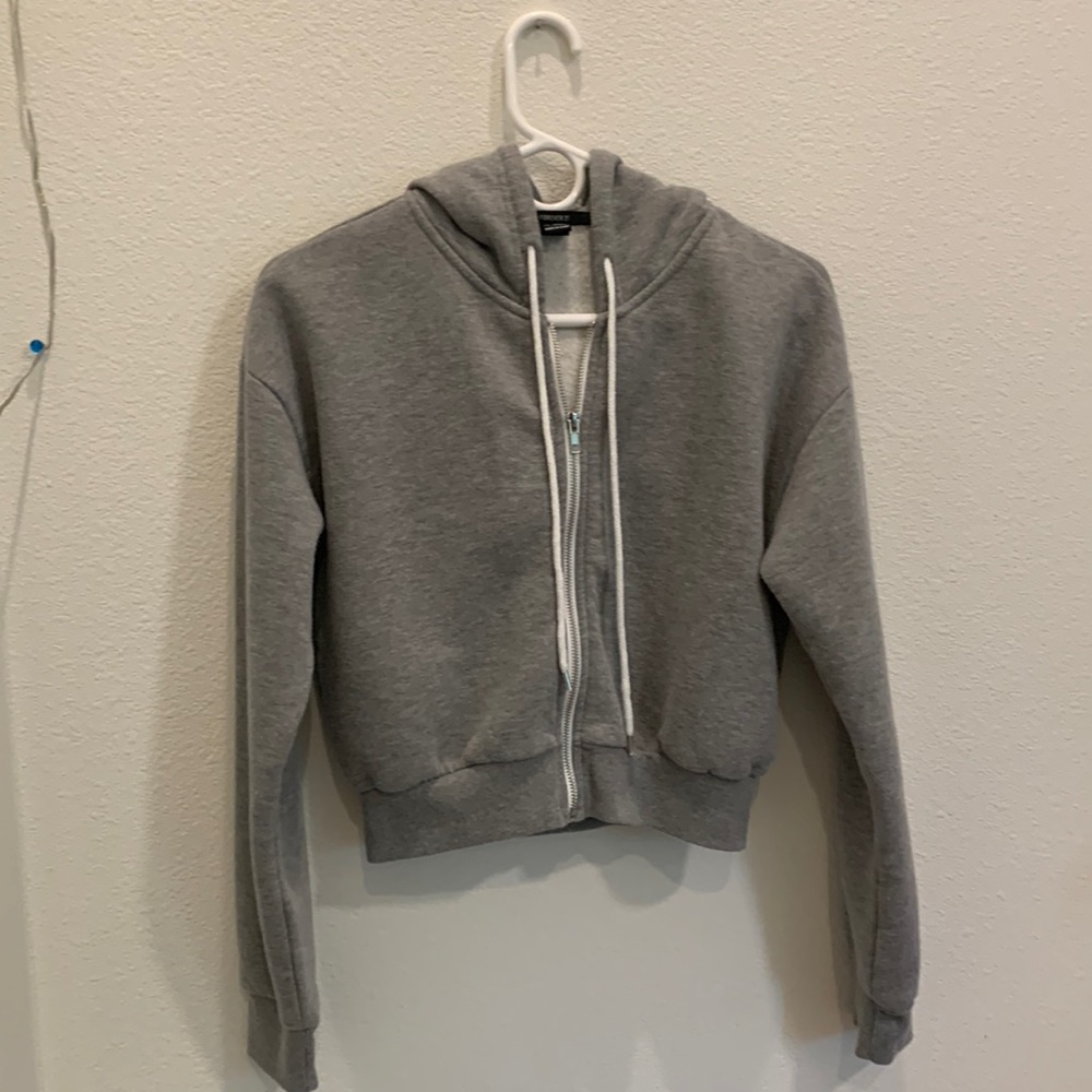 Forever 21 - short zip up hoodie